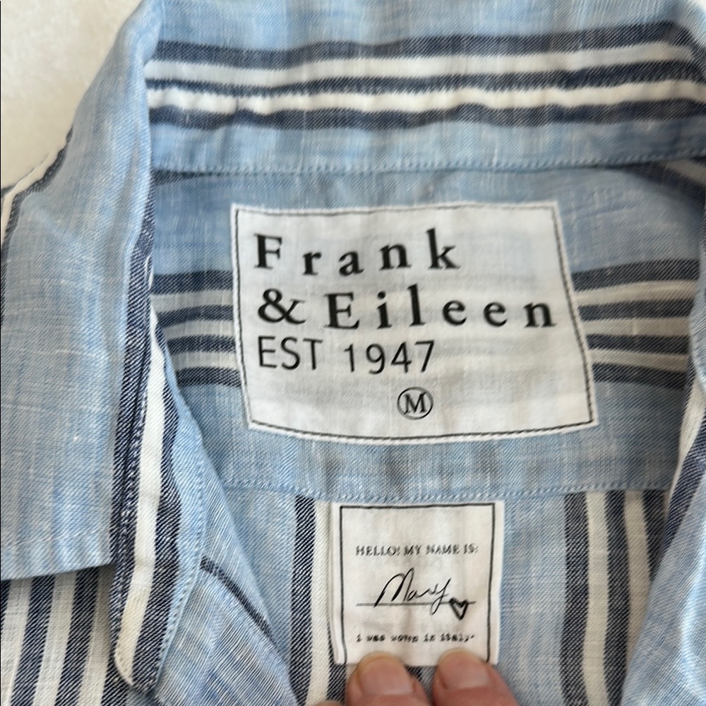 Frank & Eileen Light Blue Shirt Dress